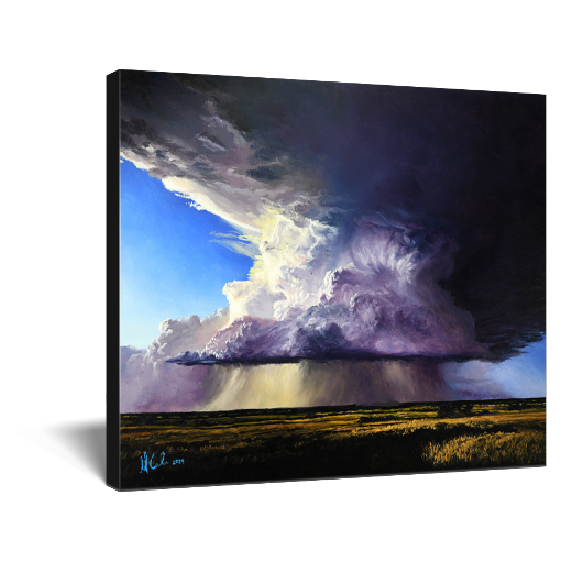 "This Single Moment" Storm Cloud At Sunset Canvas Print