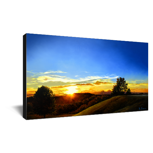 "Saturday Evening With Dan" Sunset Weather Canvas Print