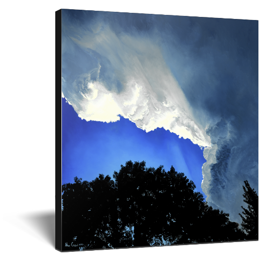 "No Place Like Home" Storm Cloud At Sunset Weather Canvas Print