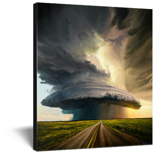 "Only In Dreams" Supercell Weather Canvas Print