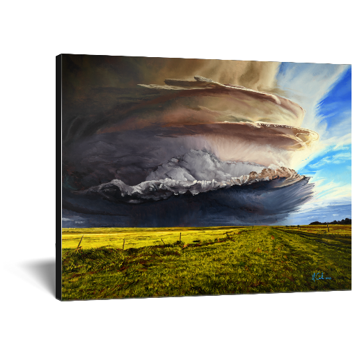 "A Monster" Supercell Weather Canvas Print