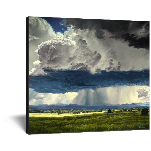 "Black Hills" Storm Clouds Over Prairie Weather Canvas Print