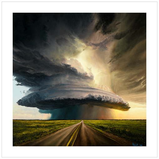 "Only In Dreams" 12x12 Supercell Weather Paper Print