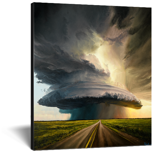 "Only In Dreams" Supercell Weather Canvas Print