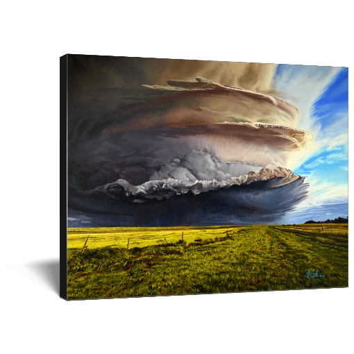 "A Monster" Supercell Weather Canvas Print