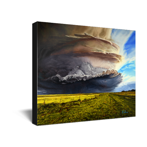 "A Monster" Supercell Weather Canvas Print