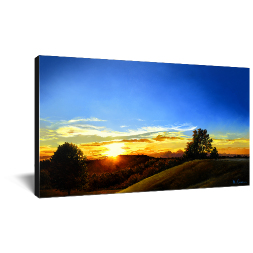 "Saturday Evening With Dan" Sunset Weather Canvas Print