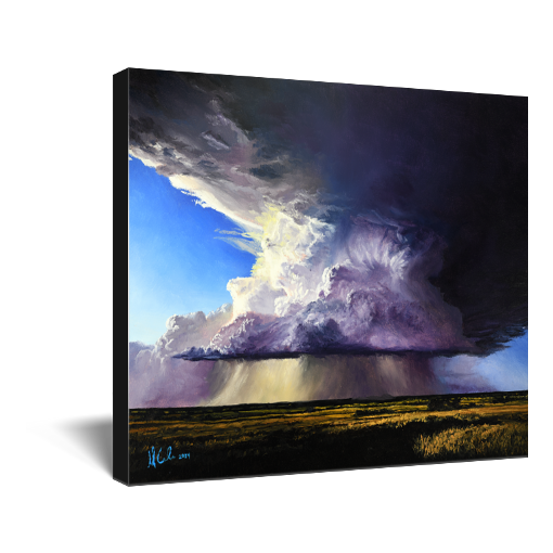 "This Single Moment" Storm Cloud At Sunset Canvas Print