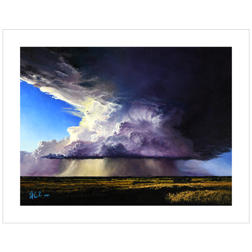 "This Single Moment" 9x12 Storm Cloud At Sunset Weather Paper Print