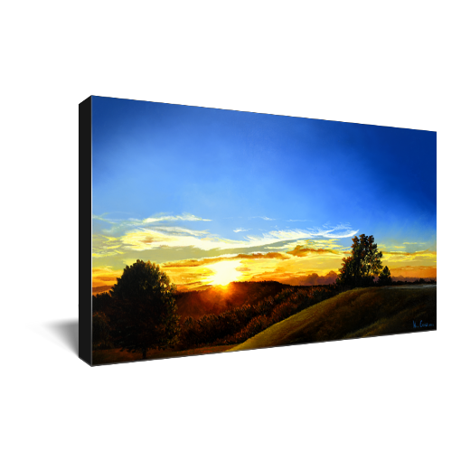 "Saturday Evening With Dan" Sunset Weather Canvas Print