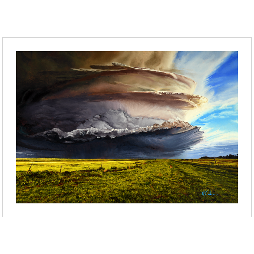 "A Monster" 11x16 Supercell Weather Paper Print