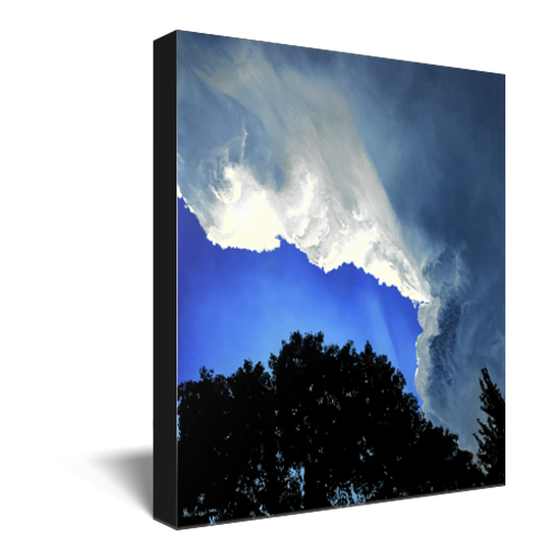 "No Place Like Home" Storm Cloud At Sunset Weather Canvas Print